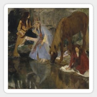 Portrait of Mlle Fiocre in the Ballet "La Source" by Edgar Degas Magnet